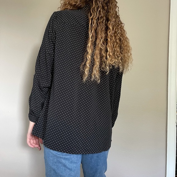Vintage button down polka dot top - Picture 2 of 6